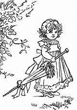 Coloring Pages Little Girl Sad Girls Umbrella Timeless Miracle Kids Gif Freecoloringpagesonline Cute sketch template