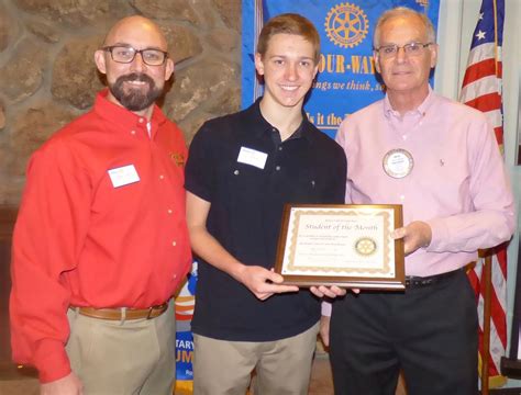 club honors alex greven september  student   month rotary club  castle rock