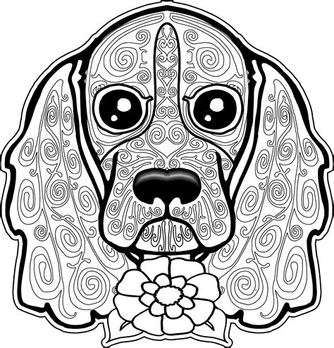 coloring pages  adults dogs  getcoloringscom  printable