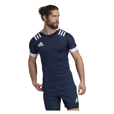 adidas  stripes fitted rugby jersey kitlockercom