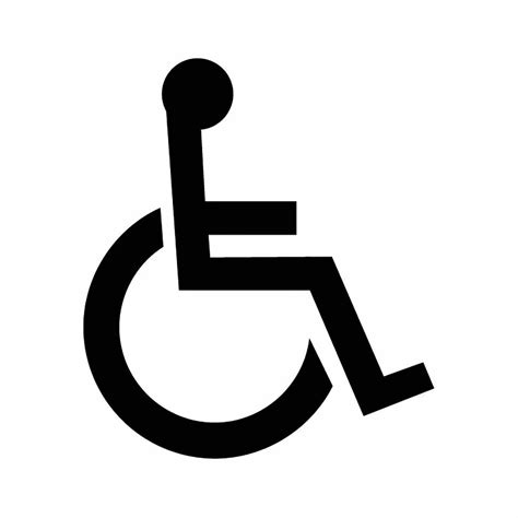 handicap sign icon wheelchair vector eps svg dxf png vinyl cutter