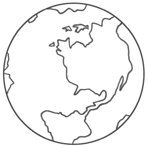 gambar  flat earth globe coloring page blank world map pages