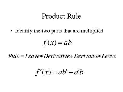 calculus  chapter  product rule quotient rule higher derivatives powerpoint