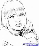 Minaj Coloring Nicki Pages Printable Draw People Drawing Cardi Online Famous Color Sheets Easy Drawings Step Everfreecoloring Popular Kids Celebrity sketch template