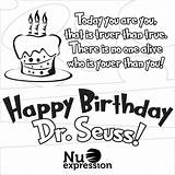Dr Seuss Birthday Pages Coloring Happy Getdrawings Color Getcolorings sketch template
