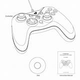 Controller Coloring Game Template sketch template