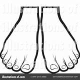Clipart Foot Feet Clip Illustration Coloring Template Perera Lal Royalty Rf 20clipart Clipground Panda Cliparts Sketch 1024 Webstockreview sketch template