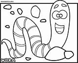 Worm Worms Wurm Earthworm Ausmalbild Earthworms Coloringhome Letzte sketch template