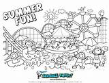 Coloring Summer Pages Preschool Kids Comments sketch template