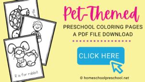 printable pets coloring pages  preschoolers