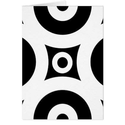 abstract pattern black  white card holiday card diy personalize