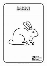 Pages Coloring Rabbit Simple Easy Toddlers Cool Print sketch template