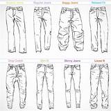 Jeans Fit Drawing Skinny Styles Different Names Pantalones Dibujos Drawings Dibujo Draw Dibujar Style Desenho Bootcut Illustration Como Illustrated Length sketch template