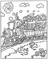 Coloring Printable Pages Train Trains Popular sketch template