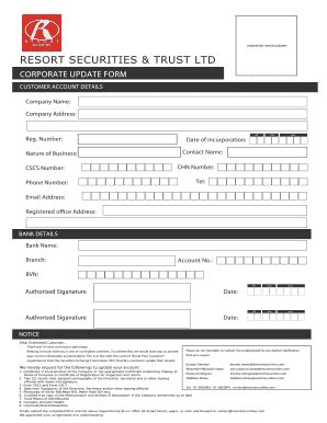 corporate kyc form fill  printable fillable blank pdffiller