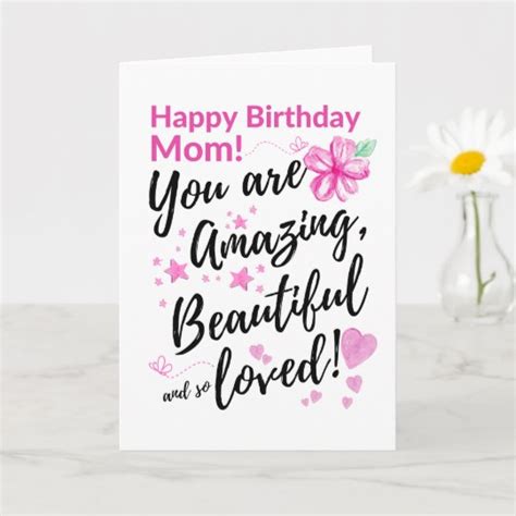 Happy Birthday Mom You Are Amazing Beautiful Card Uk