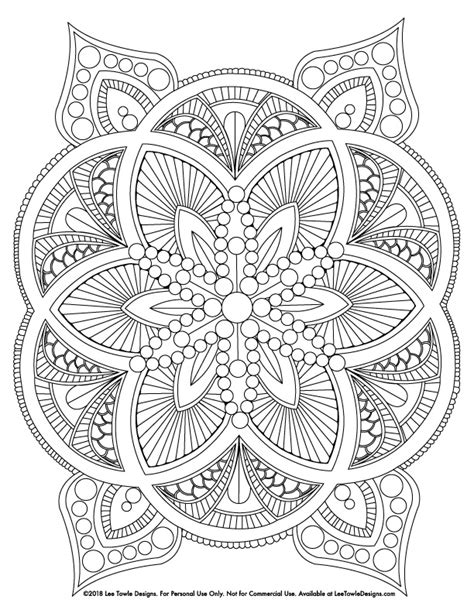 mandala art coloring pages