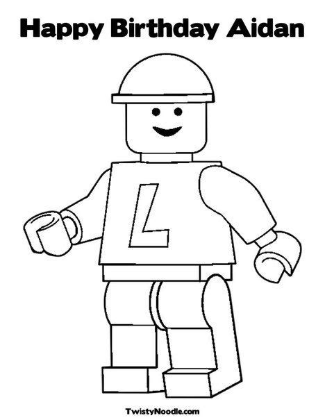 happy birthday aidan coloring page lego coloring pages lego coloring