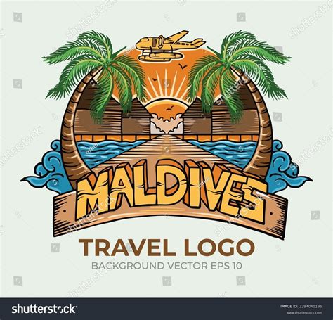maldive resorts   royalty  licensable stock illustrations