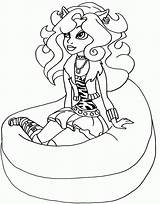 High Monster Coloring Pages Clawdeen Wolf Kifesto Popular Library Clipart sketch template
