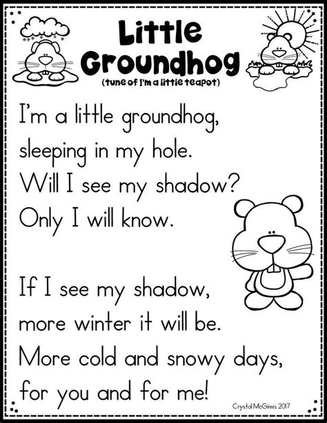 groundhog day literacy math informative    craft