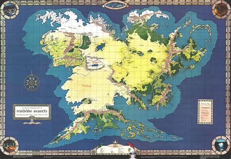 complete map  middle earth    rimaginarymaps