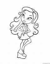 Bratz Coloring Coloring4free Raya Pages Related Posts sketch template