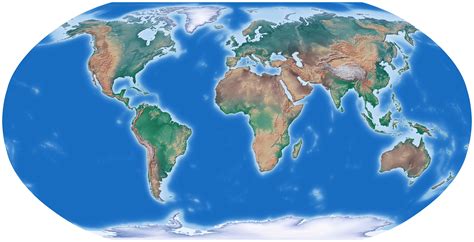 large detailed relief map   world world mapsland maps
