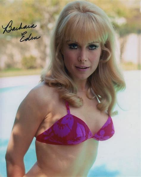 Barbara Eden Signed Autographed Sexy Color Photo In Bikini I Dream Of