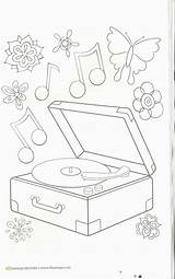 Coloring Pages Cameron Dove Record Player Divyajanani sketch template