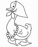Goose Geese Kerchief sketch template