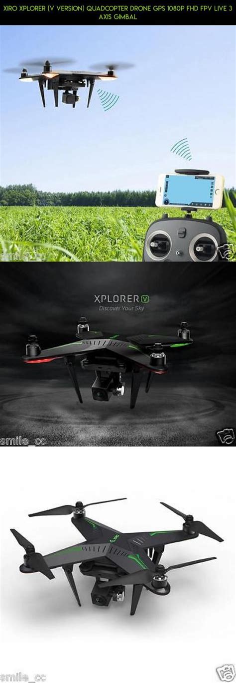 xiro xplorer  version quadcopter drone gps p fhd fpv   axis gimbal drone gimbal