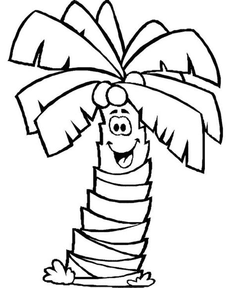 palm tree clip art  coloring page tree coloring page leaf coloring
