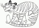 Tiger Coloring Pages Gif sketch template
