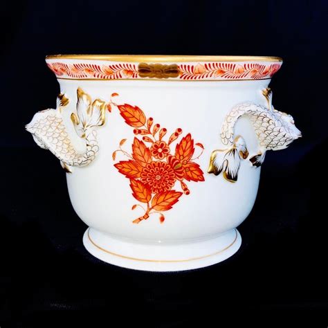 herend hungary exquise cache pot met koi fishes catawiki