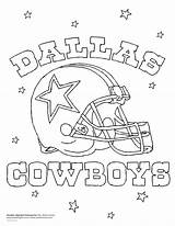 Coloring Dallas Cowboys Pages Sheet Fans Print Football sketch template