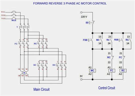phase motor control circuit diagram
