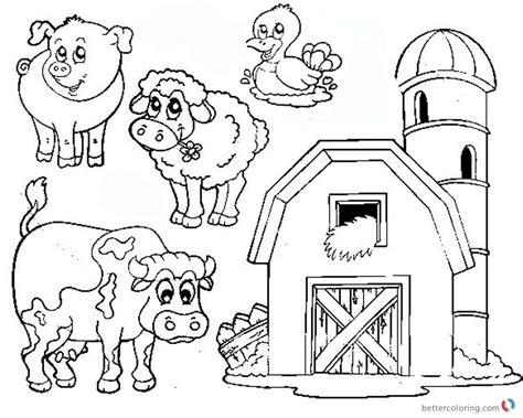 farm coloring pages  printable printable word searches