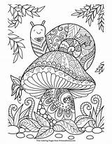 Coloring Mushroom Printable Pages Snail Adult Mandala Colouring Primarygames Color Fall Print Cute Ausmalbilder Adults Ebook Book Malvorlagen Visit Buzz16 sketch template