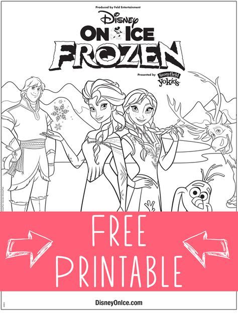disney  ice presents frozen  coloring page printable disney