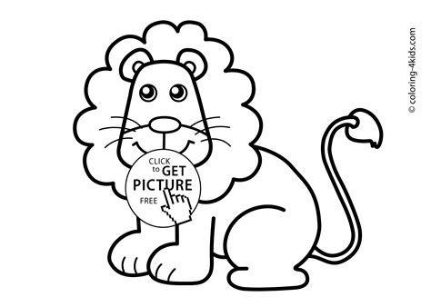 lion animals coloring pages  kids printable