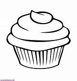 Coloring Food Pages Carnival Getcolorings Cupcake sketch template