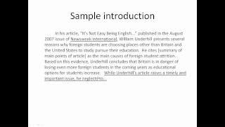 sample critique paper introduction   critique  article step