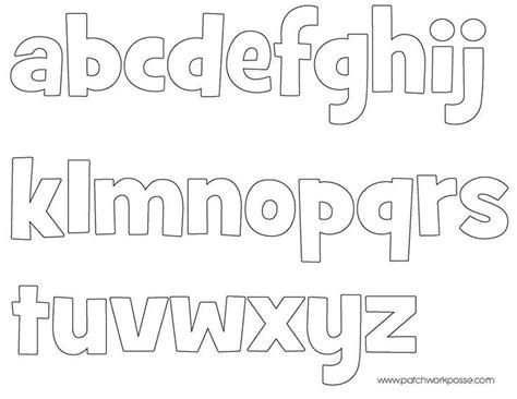 alphabet applique template printable  patchwork posse craftsy