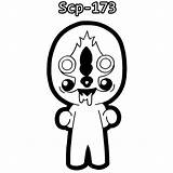 Scp 173 Xcolorings Sticker Scp096 Tagged sketch template