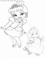 Baby Coloring Disney Pages Princess Princesses Color Print Miracle Timeless Printable Getcolorings sketch template