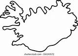 Iceland Map Outline Background Country Freehand Sketch Stock Shutterstock Logo Shape Vectors Royalty Vector sketch template
