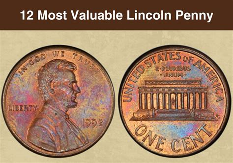 valuable lincoln penny worth money  pictures