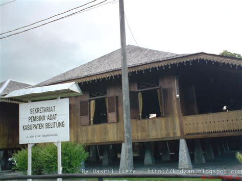 rumah panggong  rumah adat belitung