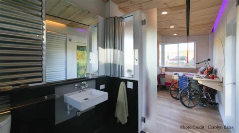 wheelchair friendly tiny house offers independence  disabled family members accessible